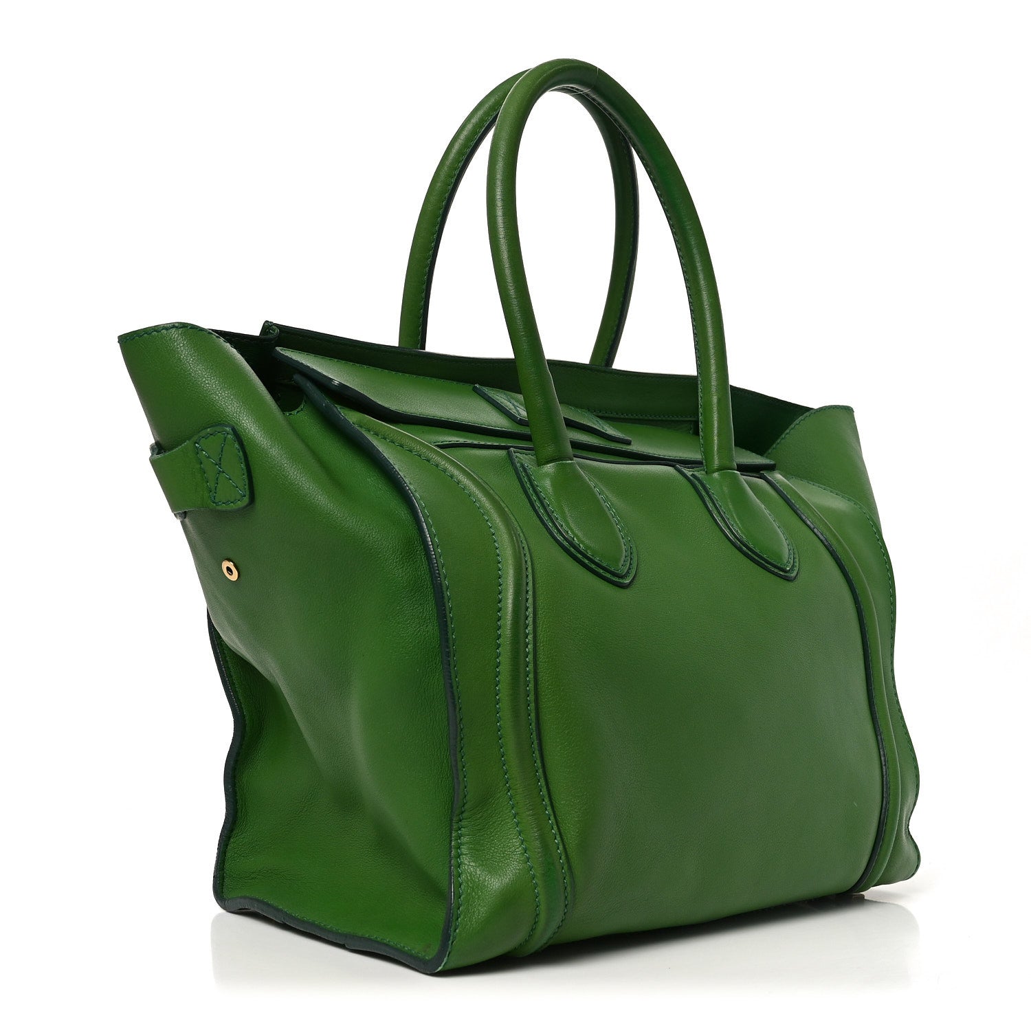 Celine Smooth Calfskin Mini Luggage Green 2 of 8