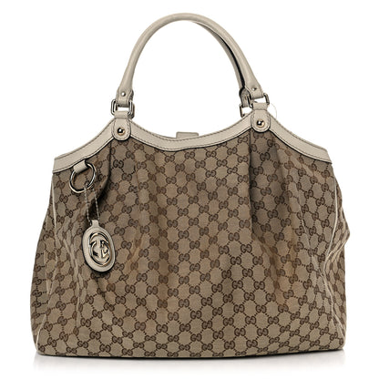 Gucci Monogram Large Sukey Tote Off White 1 of 11