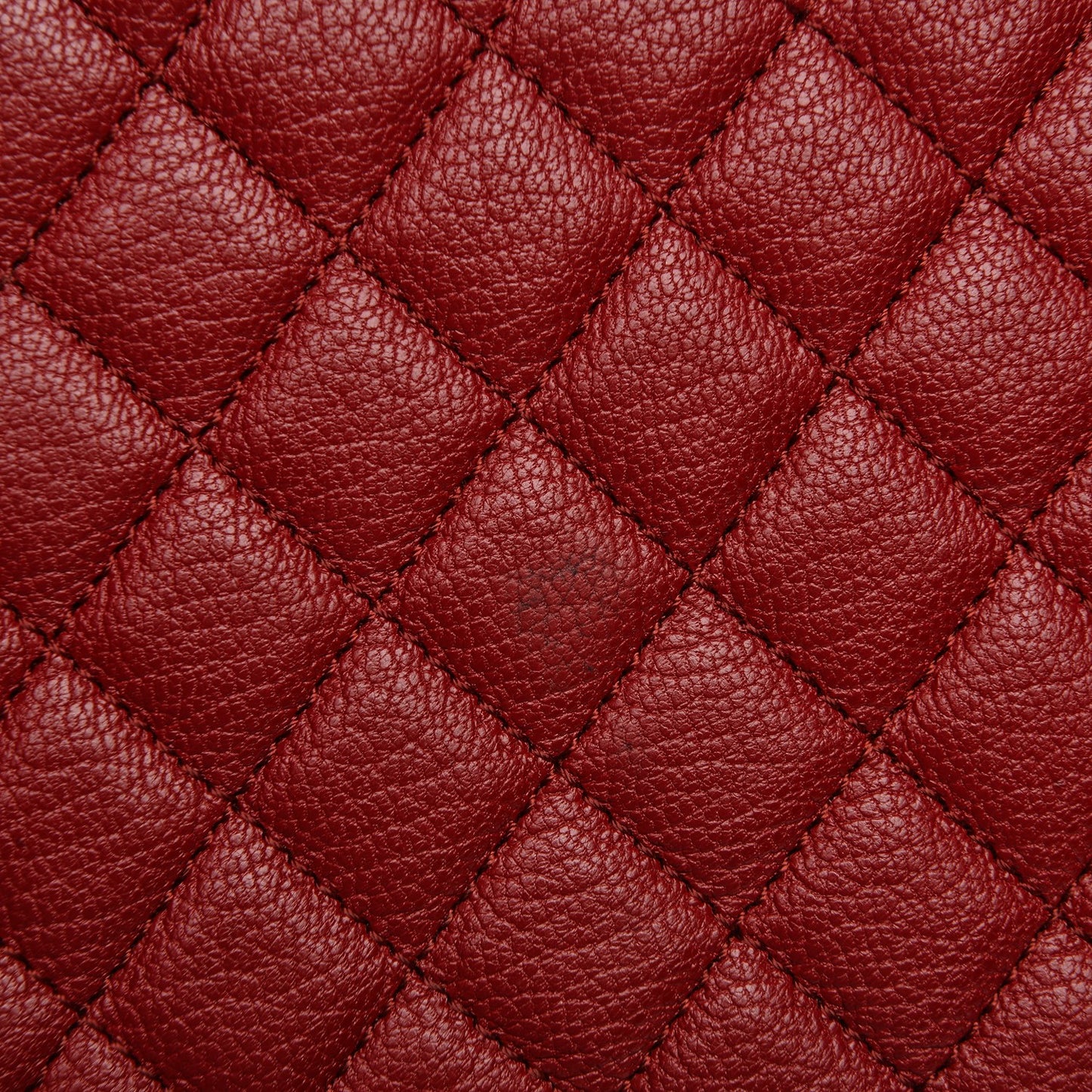 Patent Goatskin Quilted New Medium Boy Flap Red