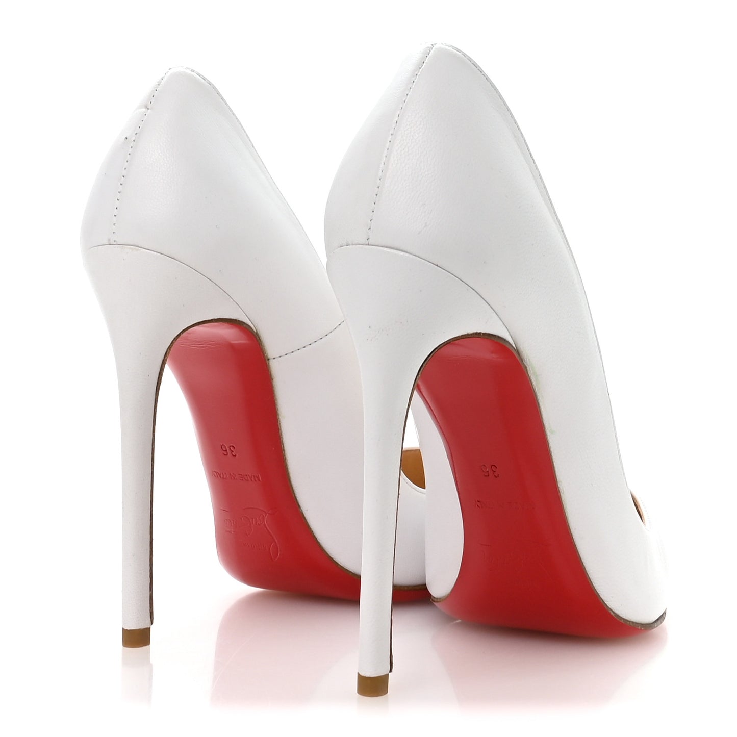 Shiny Nappa Pigalle Follies 100 Pumps 36 White