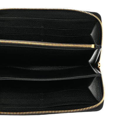 Louis Vuitton Empreinte Zippy Wallet Black 5 of 7
