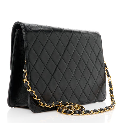 Chanel Lambskin Quilted Medium Single Flap Black 3 of 12