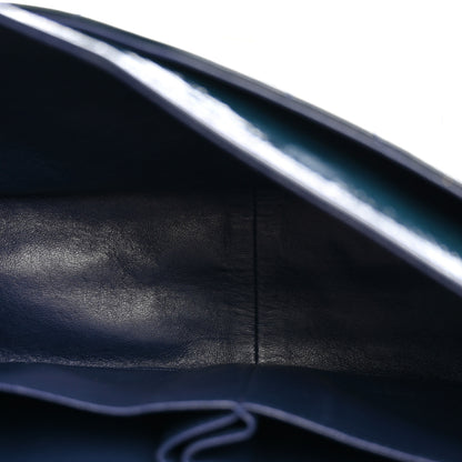 Chanel Crackled Patent Calfskin Puzzle 2.55 Reissue 226 Flap Blue 5 of 10