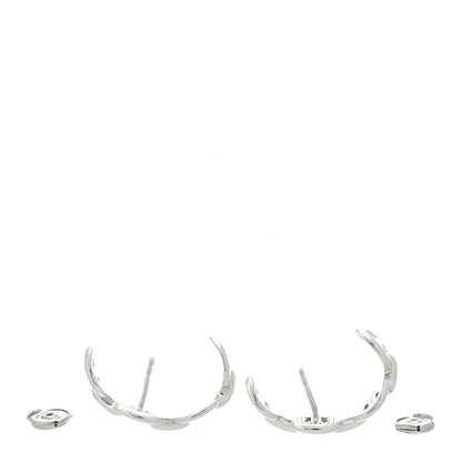 Hermes Sterling Silver Chaine D'Ancre Enchainee Climber Earrings 5 of 10