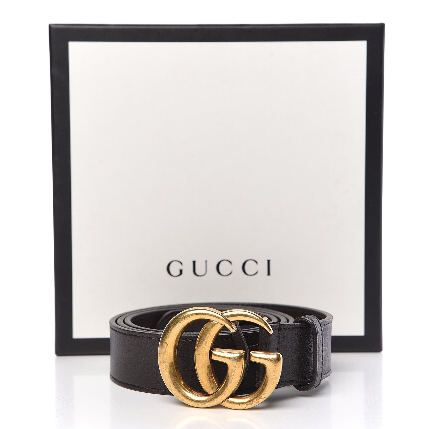 Gucci Moon Calfskin Double G 30mm Belt 90 36 Dark Cocoa 8 of 8