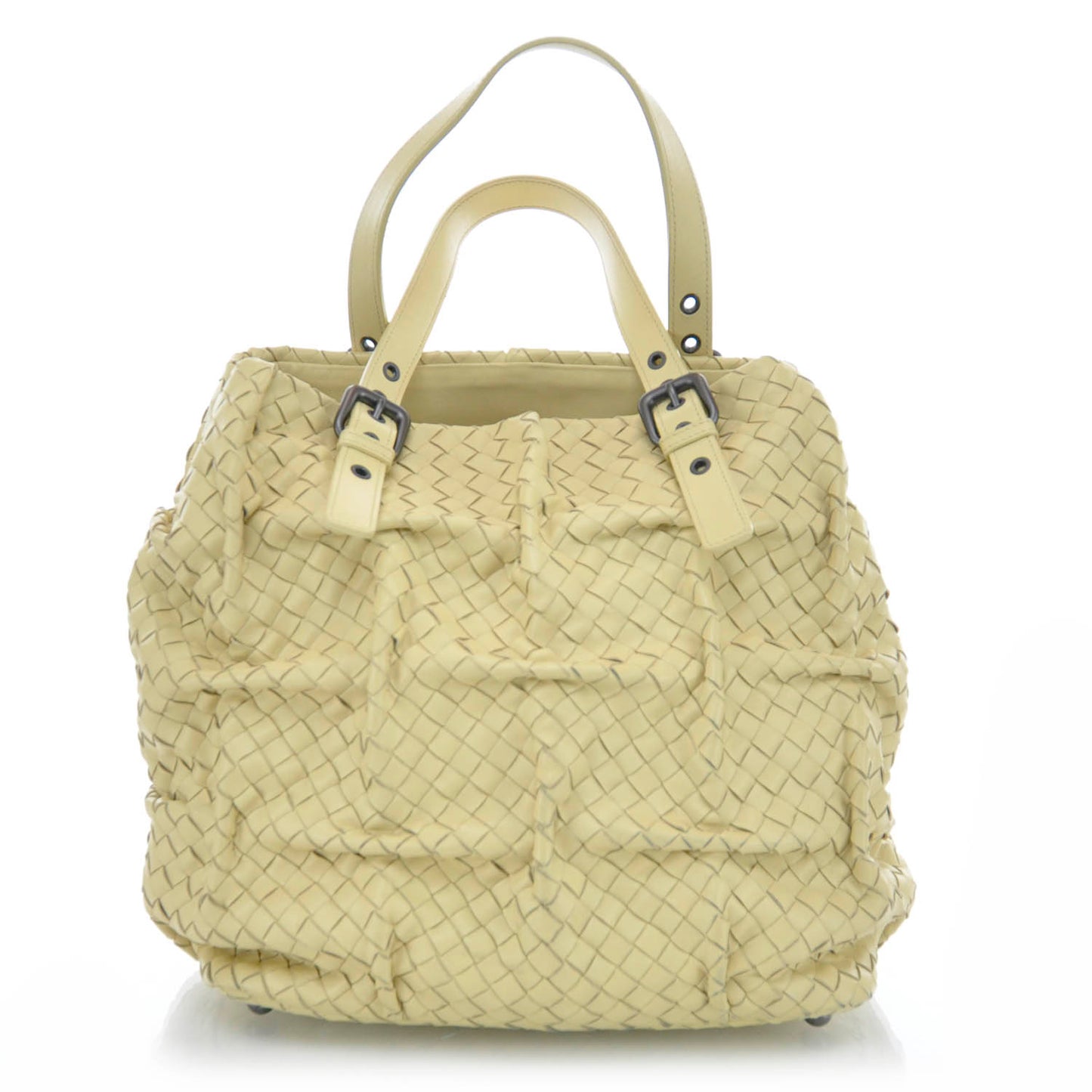 Nappa Intrecciato Tote Cream