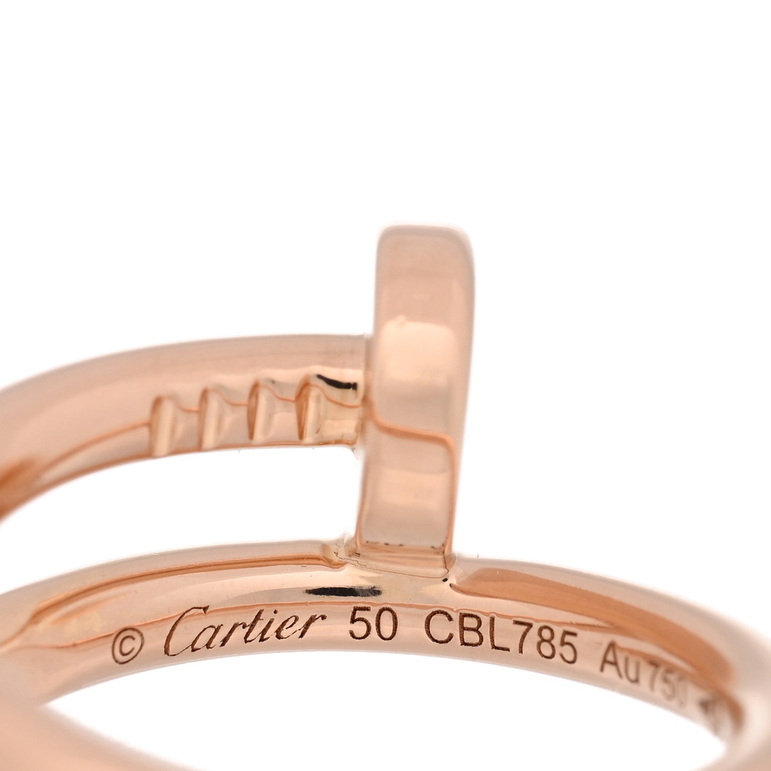 Cartier 18K Pink Gold Juste Un Clou Ring 50 5.25 4 of 5