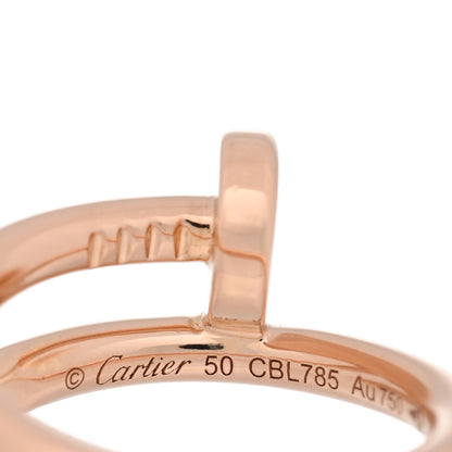 Cartier 18K Pink Gold Juste Un Clou Ring 50 5.25 4 of 5