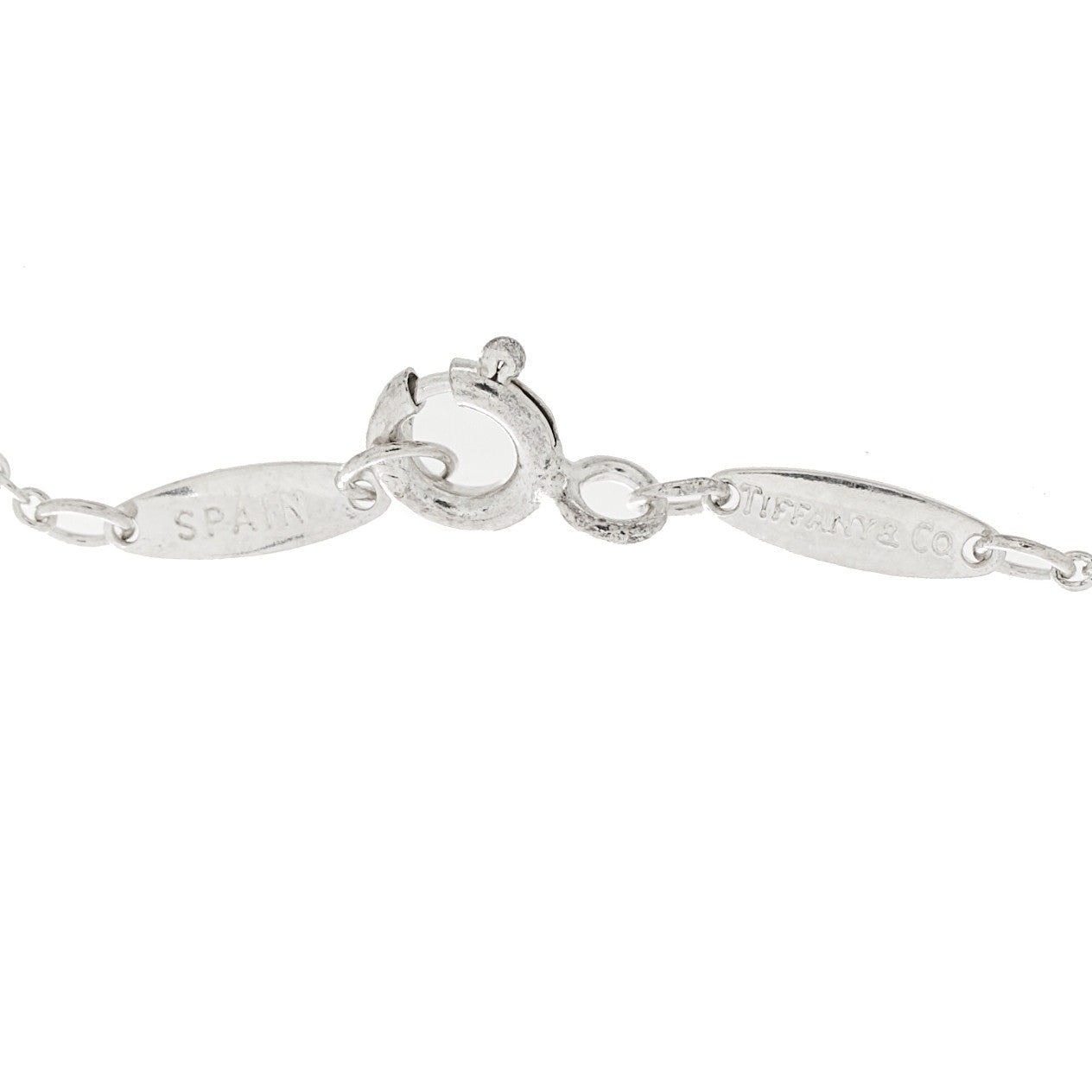 Tiffany Sterling Silver Aquamarine Elsa Peretti Color By The Yard Bracelet 4 of 4