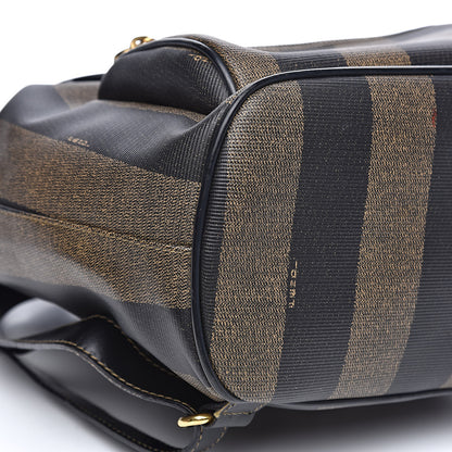 Fendi Coated Canvas Pequin Drawstring Backpack Tobacco 7 of 10