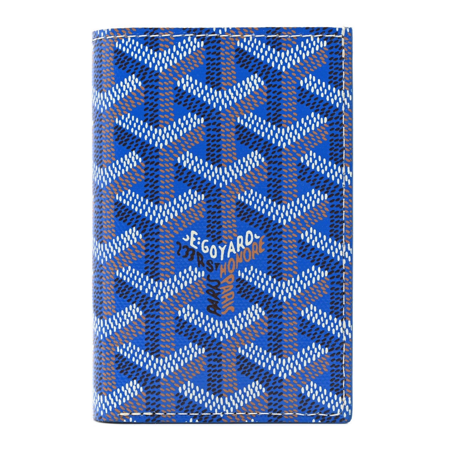 Goyard Goyardine Saint Pierre Card Holder Blue 1 of 7