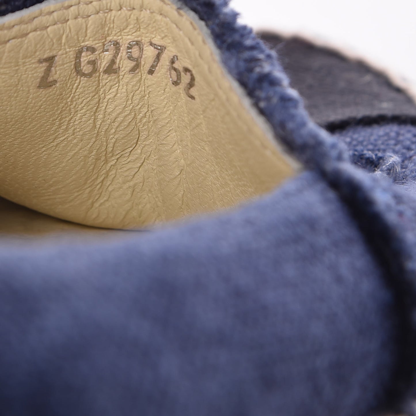 Denim Toile CC Espadrilles 35 Navy Black