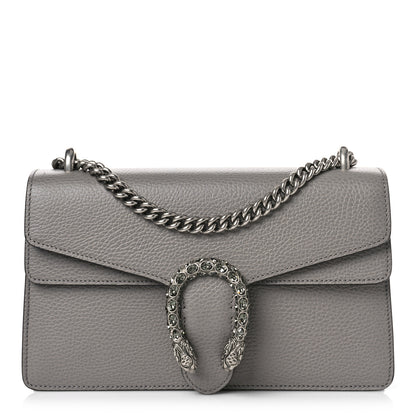 Gucci Pebbled Calfskin Small Dionysus Shoulder Bag Dusty Grey 1 of 9