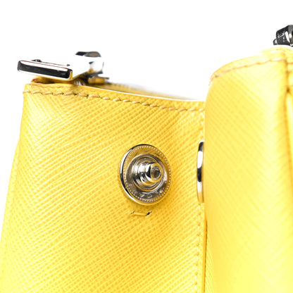 Prada Saffiano Small Galleria Double Zip Tote Soleil 12 of 12