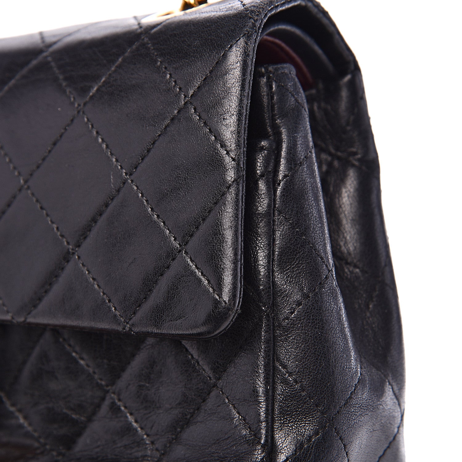 Chanel Lambskin Quilted Small Double Flap Black 16 of 24