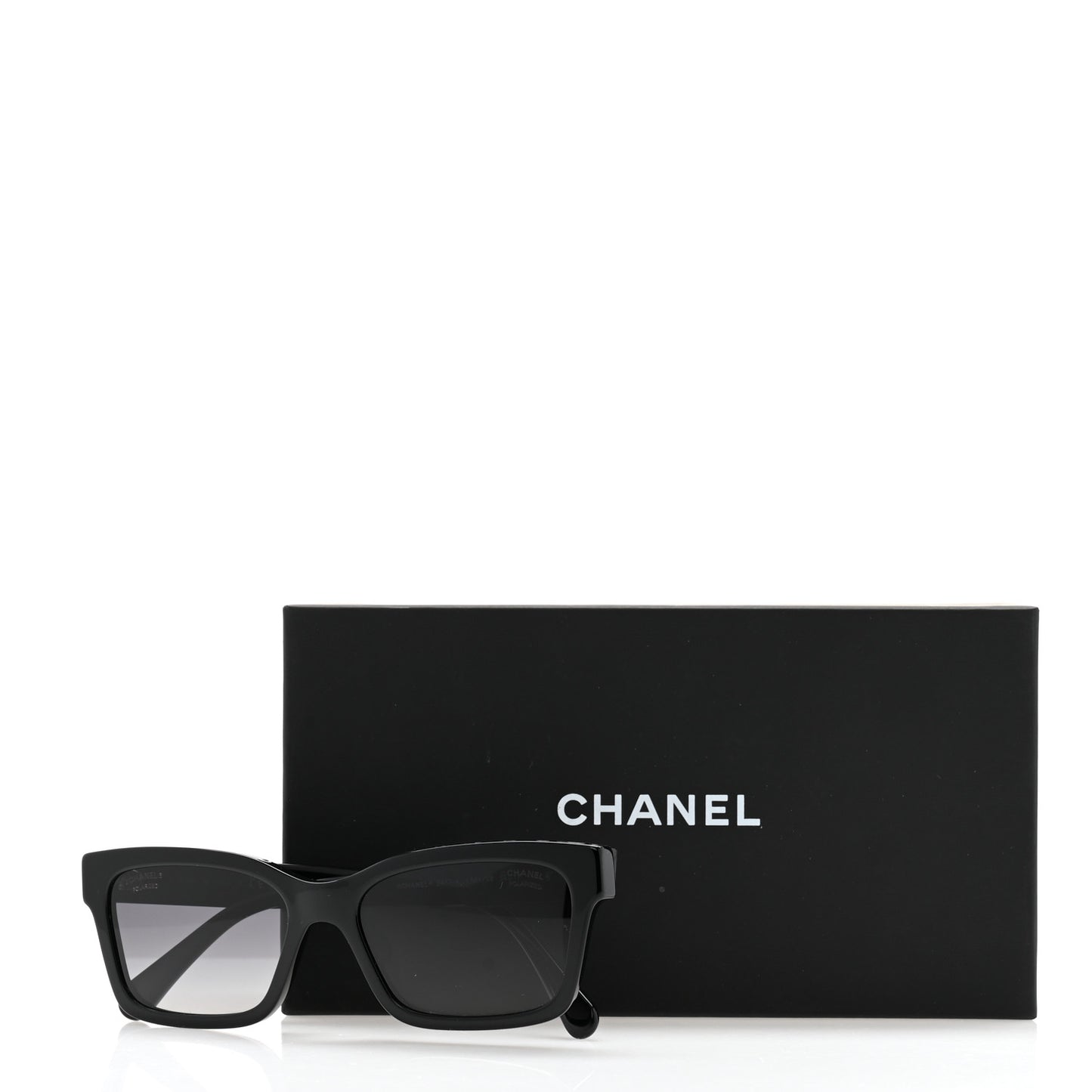 Acetate Polarized Square Sunglasses 5417-A Black