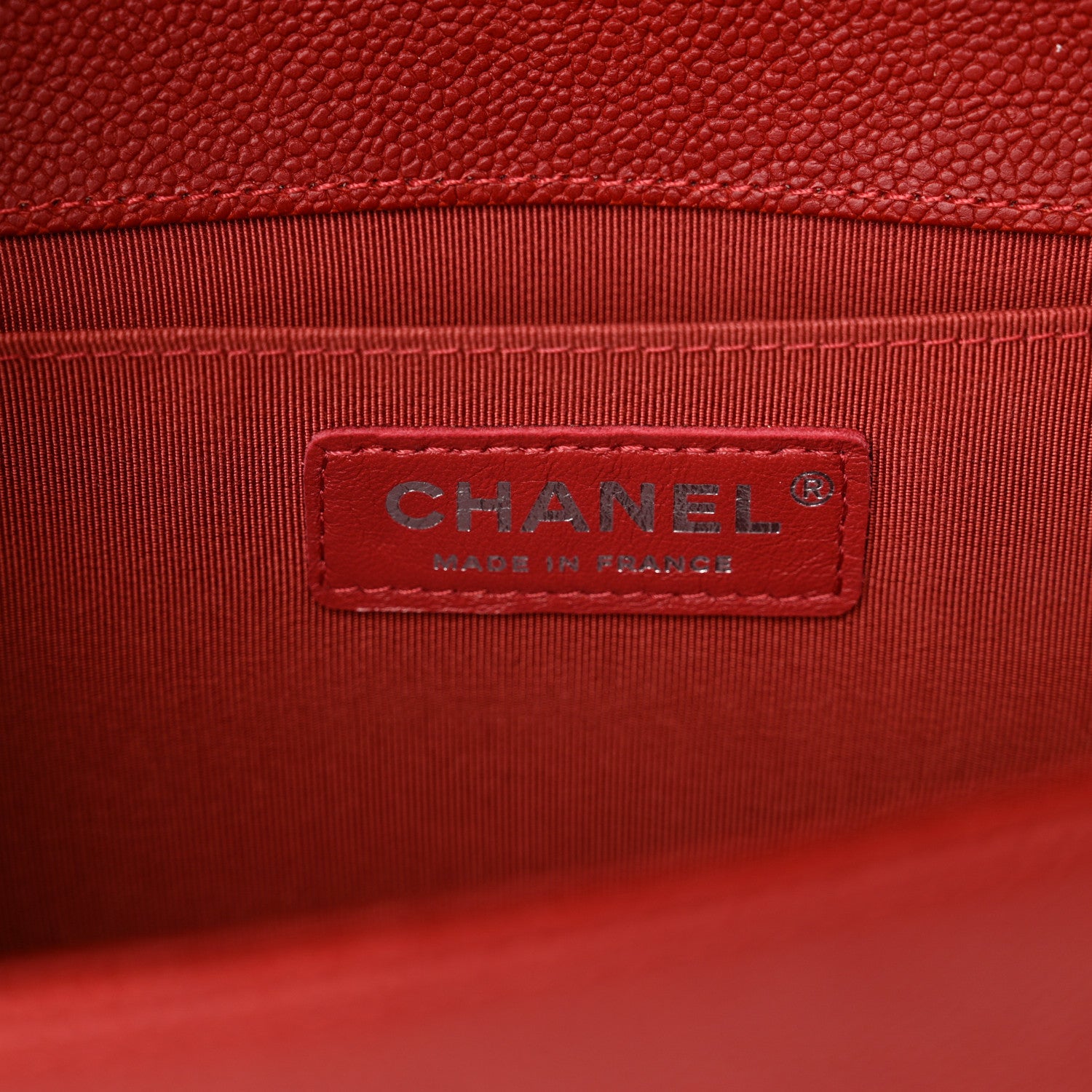 Chanel Caviar Quilted Medium Boy Flap Red 6 of 11