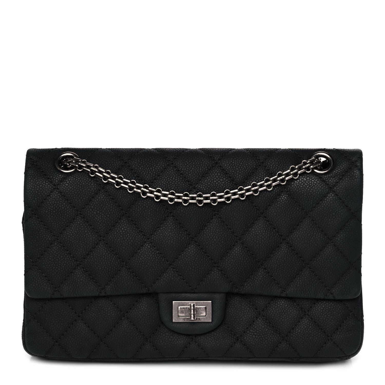 Chanel Iridescent Caviar Quilted 2.55 Reissue 226 Flap Black 1 of 11