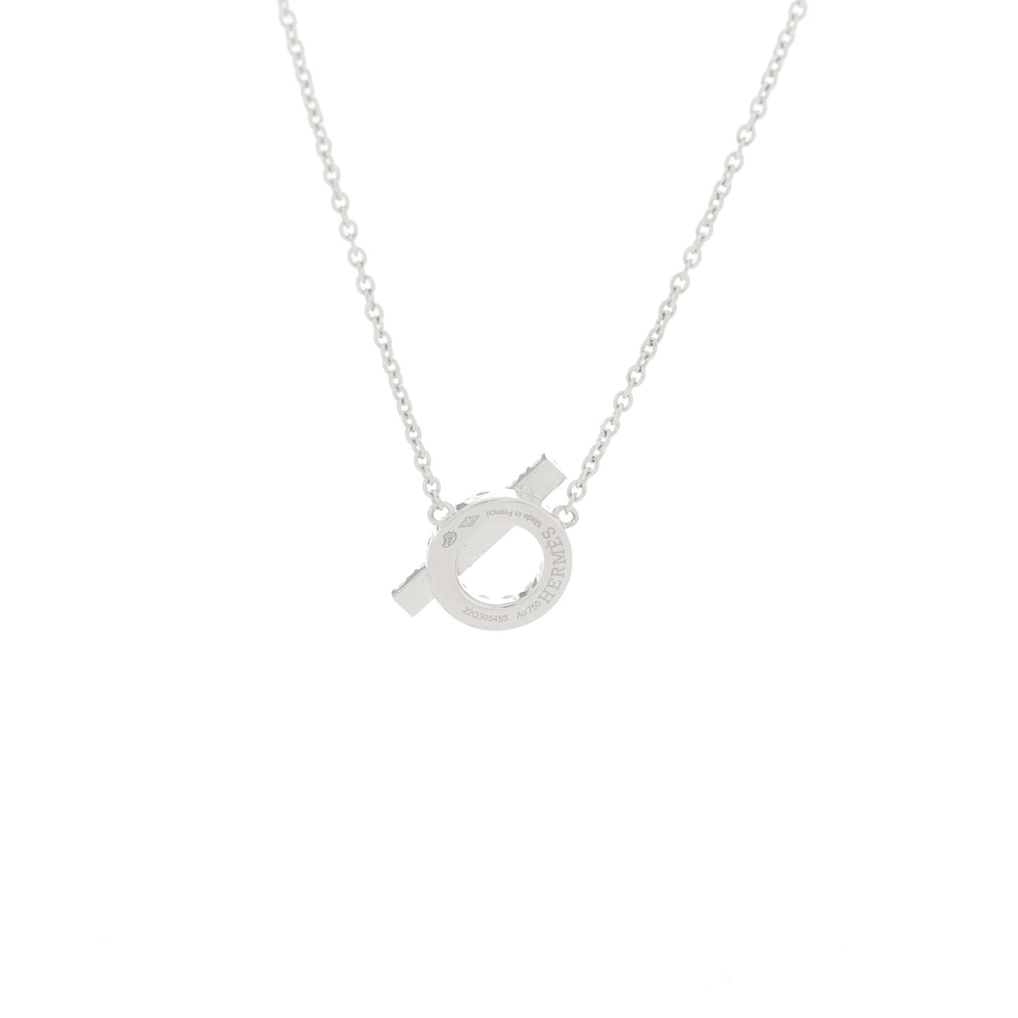 18K White Gold Diamond Finesse Pendant Necklace