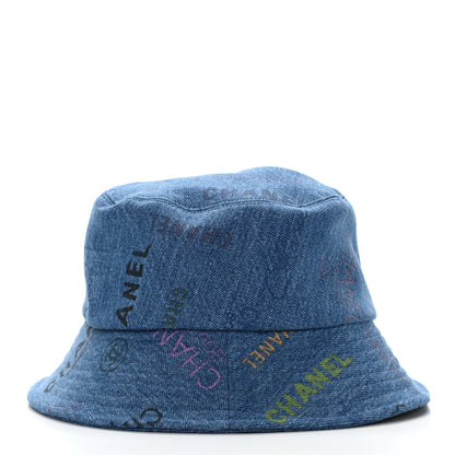 Chanel Denim Mood Cloche Bucket Hat S Blue 4 of 8