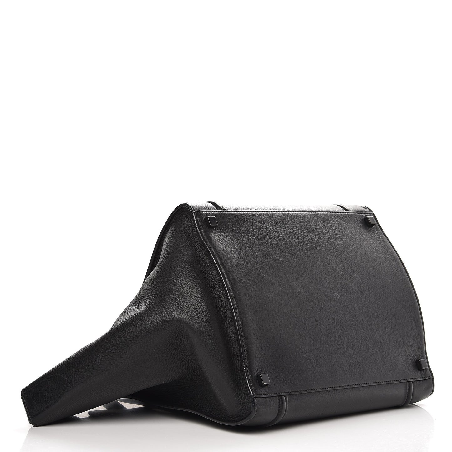Supple Calfskin Medium Phantom Luggage Black
