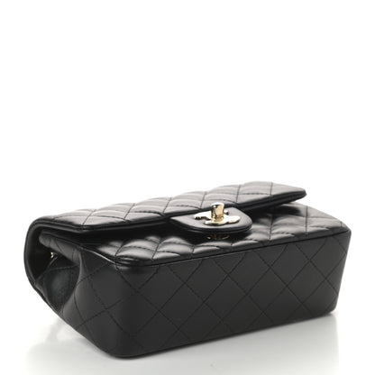 Chanel Lambskin Quilted Mini Rectangular Flap Black 4 of 9