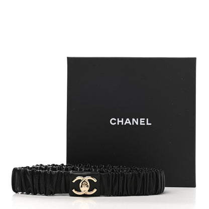 Chanel Lambskin CC Belt 80 32 Black 5 of 5