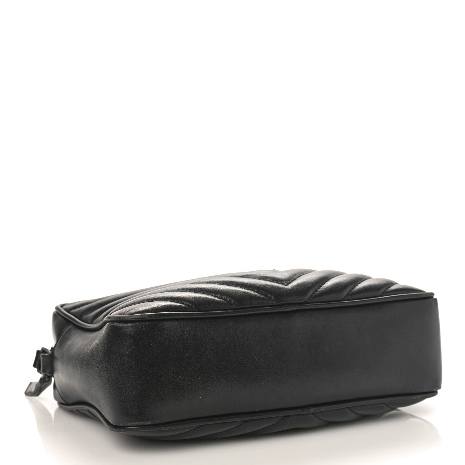 Saint Laurent Calfskin Matelasse Monogram Monochrome Lou Camera Bag Black 4 of 11