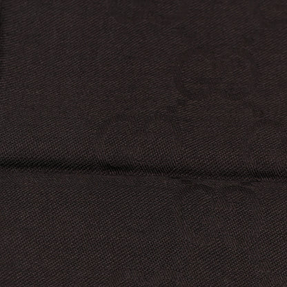 Gucci Wool Silk GG Monogram GGNat Plus Scarf Coffee 4 of 8