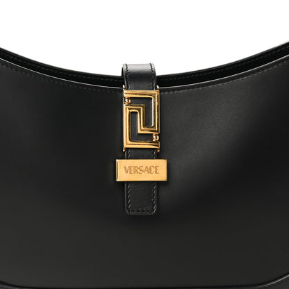 Versace Calfskin Large Greca Goddess Hobo Black 7 of 9