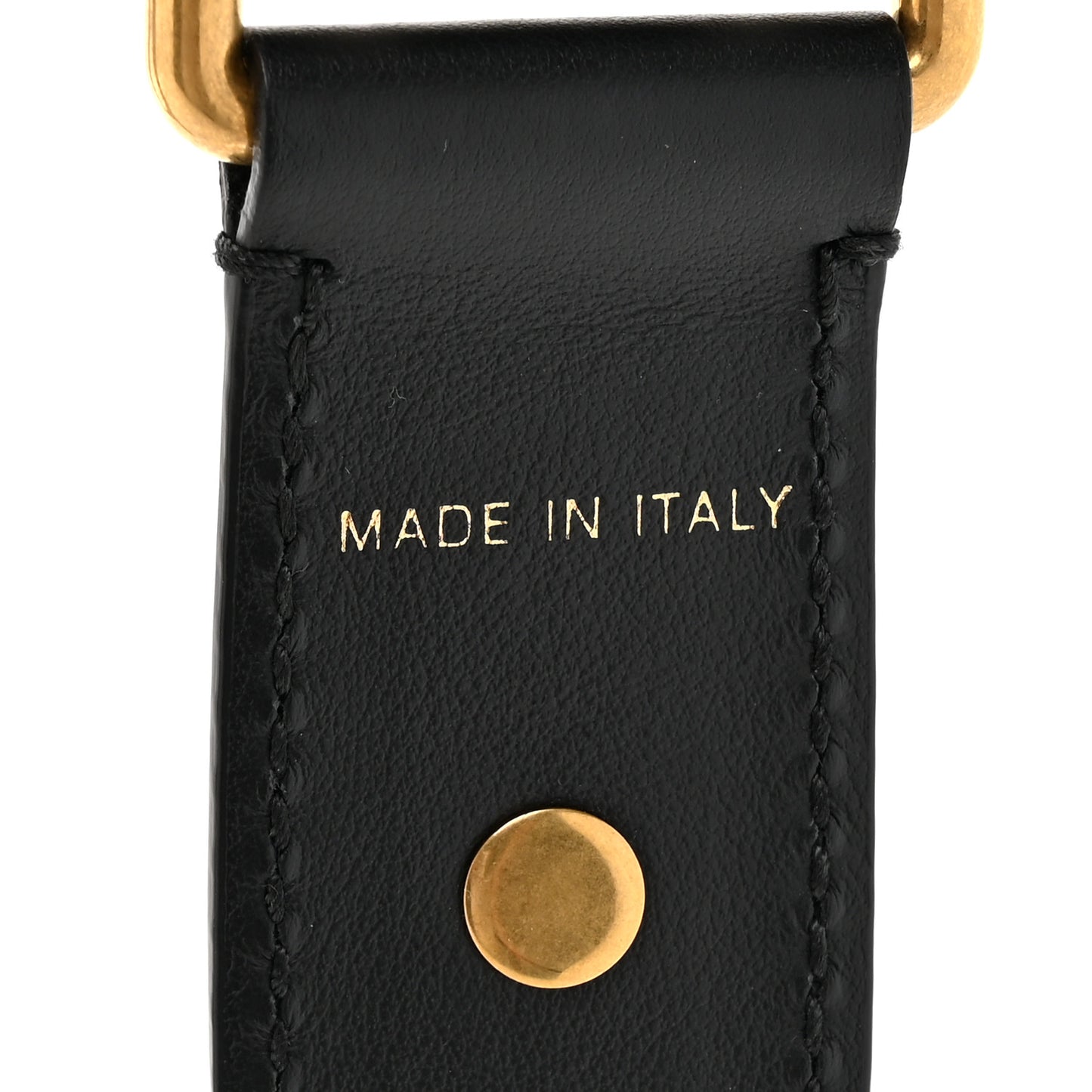 Canvas Embroidered Shoulder Strap Black