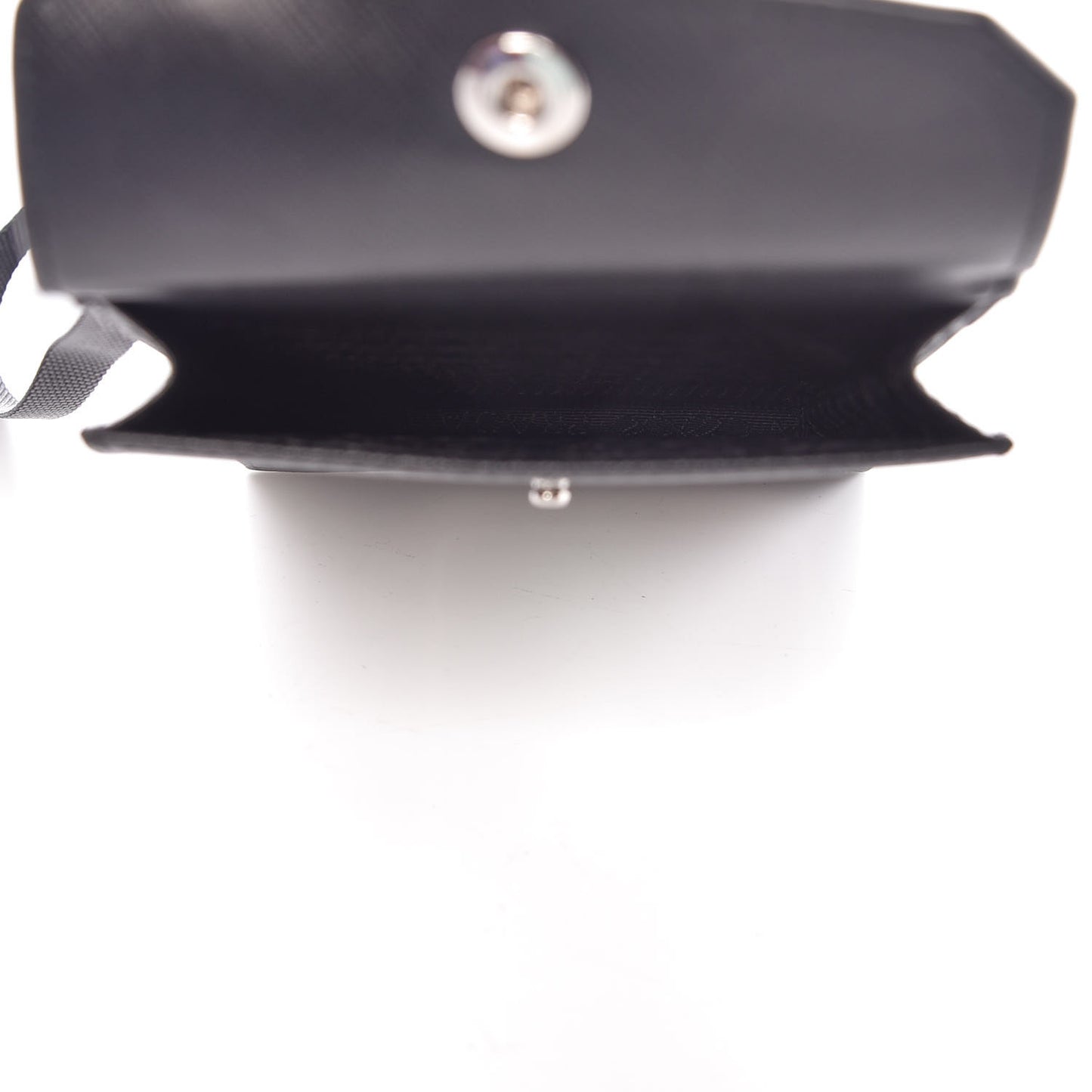 Saffiano Racing Logo Patch Mini Bag Black