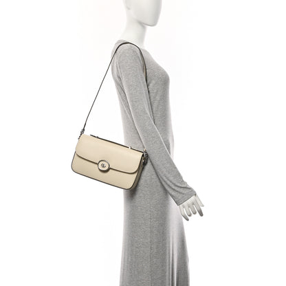 Gucci Senna Calfskin Petite GG Top Handle Shoulder Bag Mystic White 2 of 11