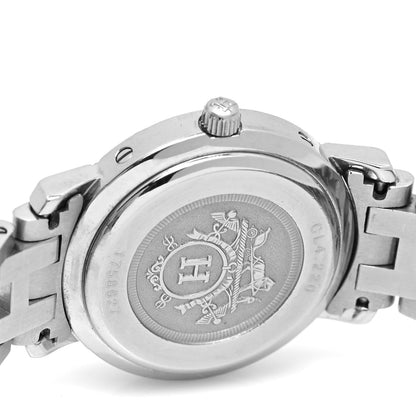 Hermes Stainless Steel 24mm Clipper Quartz Watch Gold 4 of 5