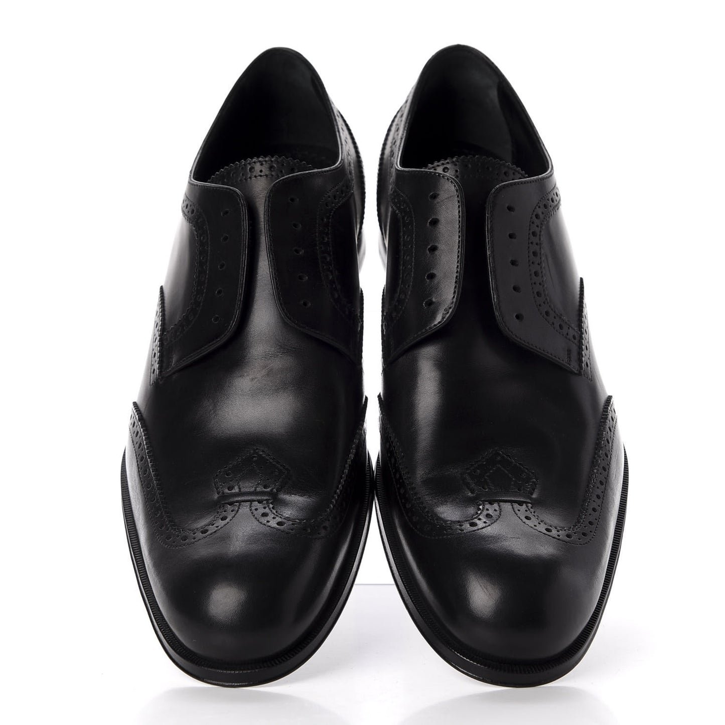 Calfskin Dandy Derby Shoes 10.5 Black