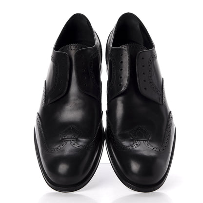 Louis Vuitton Calfskin Dandy Derby Shoes 10.5 Black 5 of 12