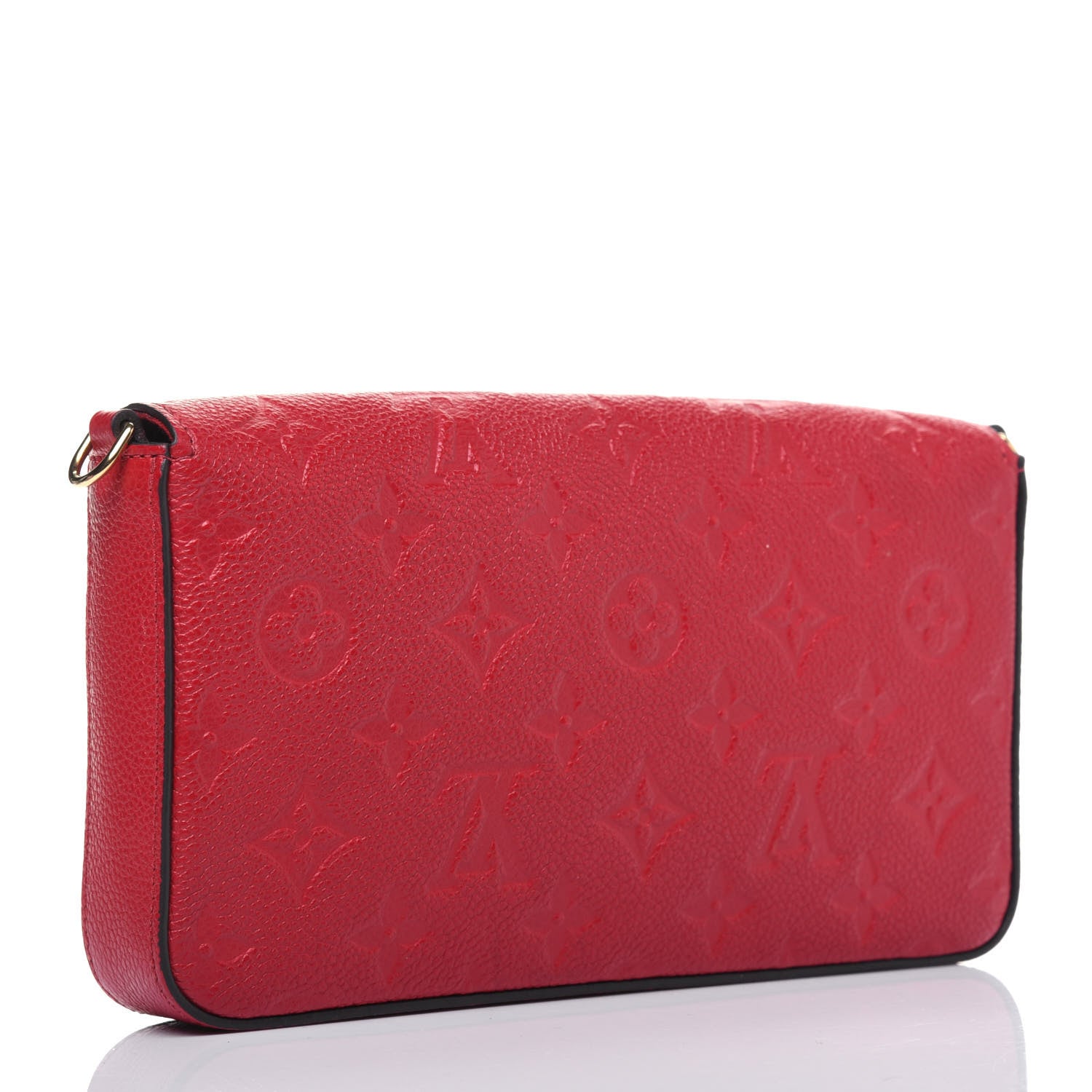 Louis Vuitton Empreinte Pochette Felicie Chain Wallet Scarlet 3 of 19