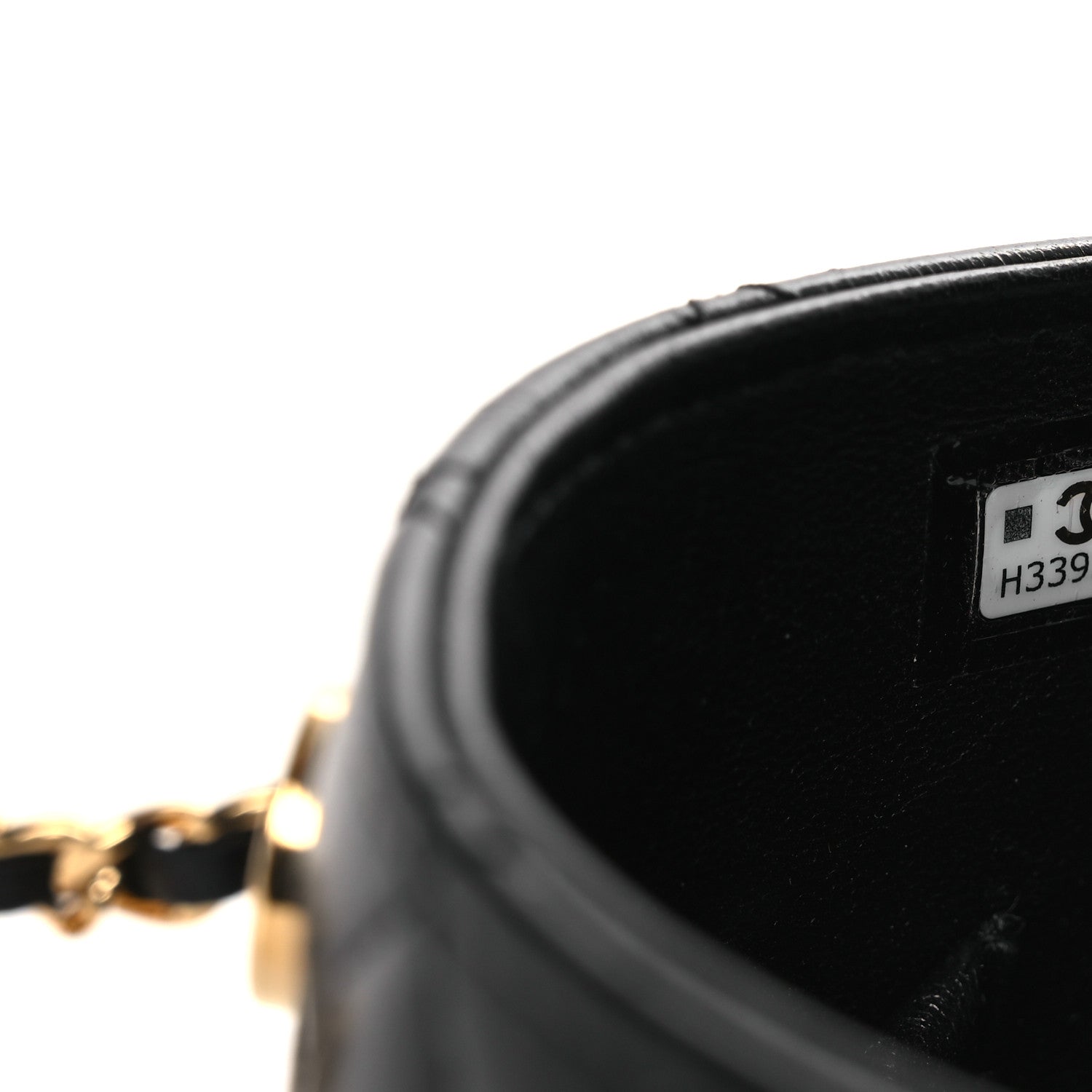 Chanel Lambskin Quilted Chain Top Handle Vanity With Chain  Black 7 of 10