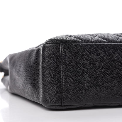 Chanel Caviar Quilted Petit Shopping Tote PST Black 9 of 11