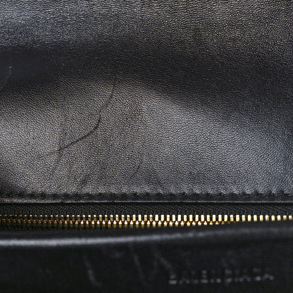 Balenciaga Wool Plaid Diagonal Allover Logo Matelasse M BB Round Shoulder Bag Green Blue Yellow 11 of 16