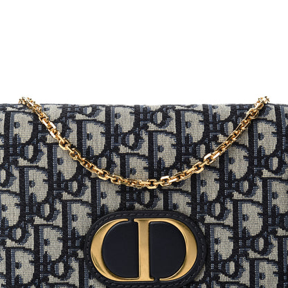 Christian Dior Oblique 30 Montaigne 2-In-1 Pouch Blue 10 of 10