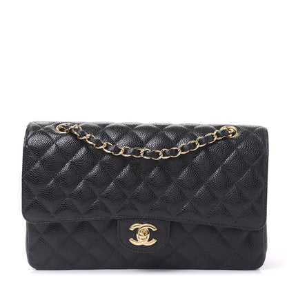 Chanel Caviar Quilted Medium Double Flap Black 1 of 10