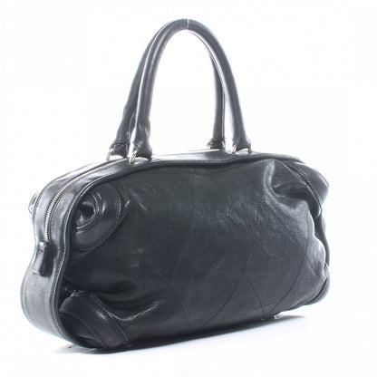 Chanel Calfskin Round Bowling Bag Black 3 of 8
