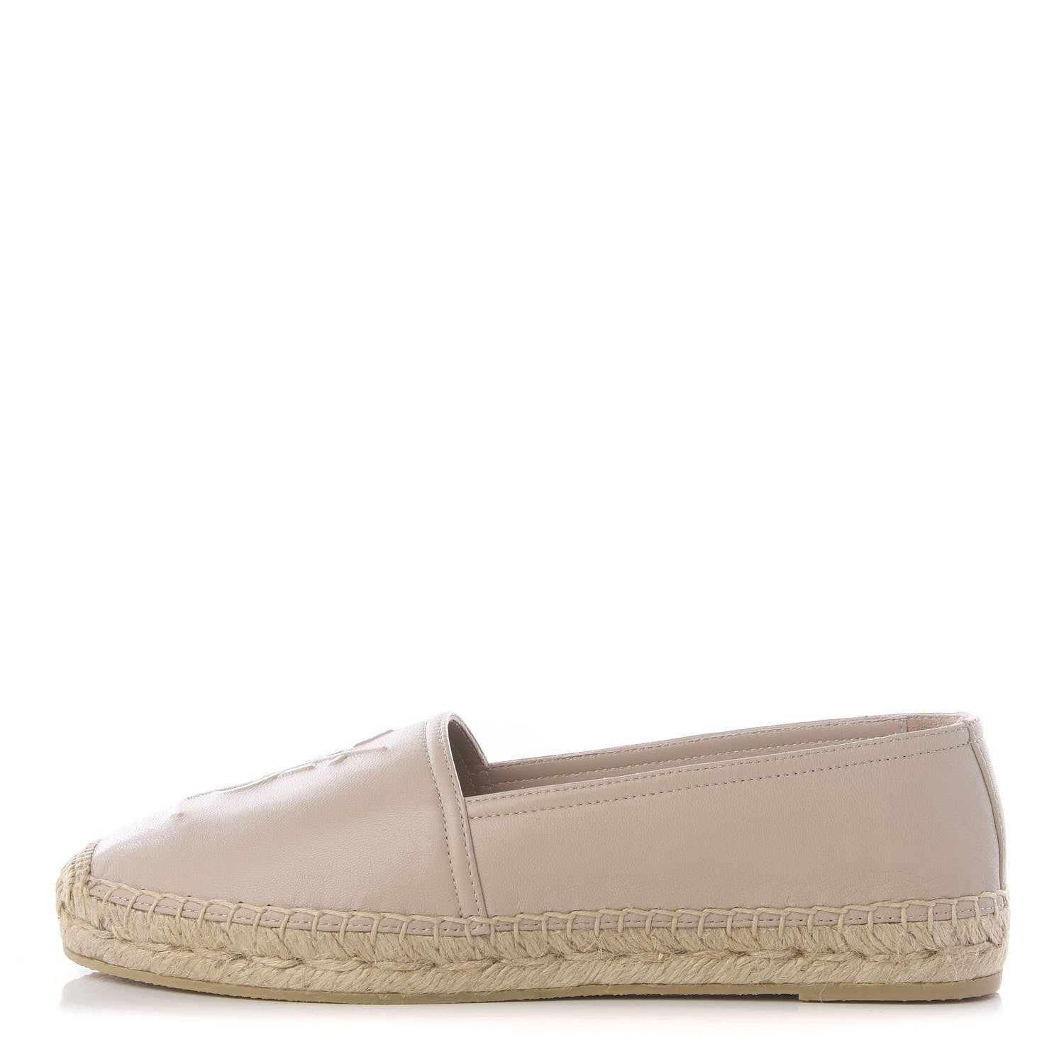 Saint Laurent Nappa Monogram Espadrilles 36.5 Rose Poudre 1 of 11