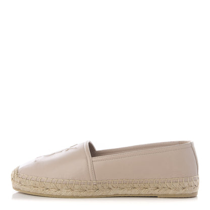 Saint Laurent Nappa Monogram Espadrilles 36.5 Rose Poudre 1 of 11