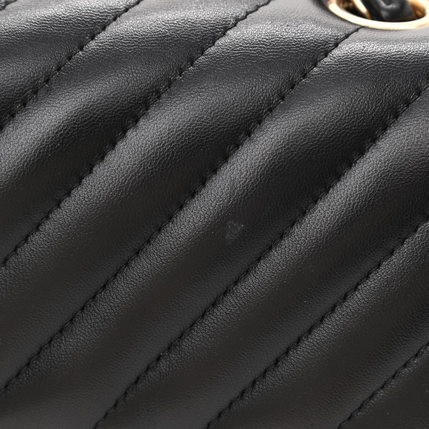 Chanel Lambskin Chevron Quilted Mini Rectangular Flap Black 11 of 11