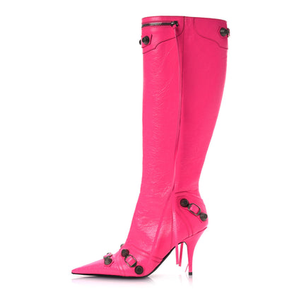 Balenciaga Agneau Arena Cagole 90mm Boots 38 Fluo Pink 1 of 15