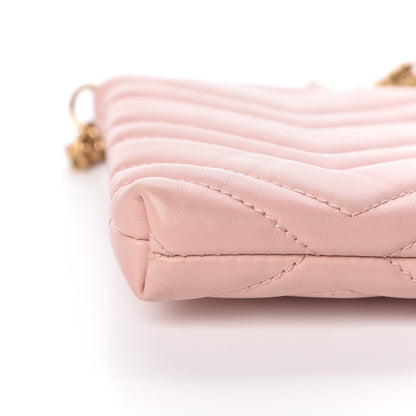 Gucci Calfskin Matelasse Mini GG Marmont Chain Bag Perfect Pink 11 of 19