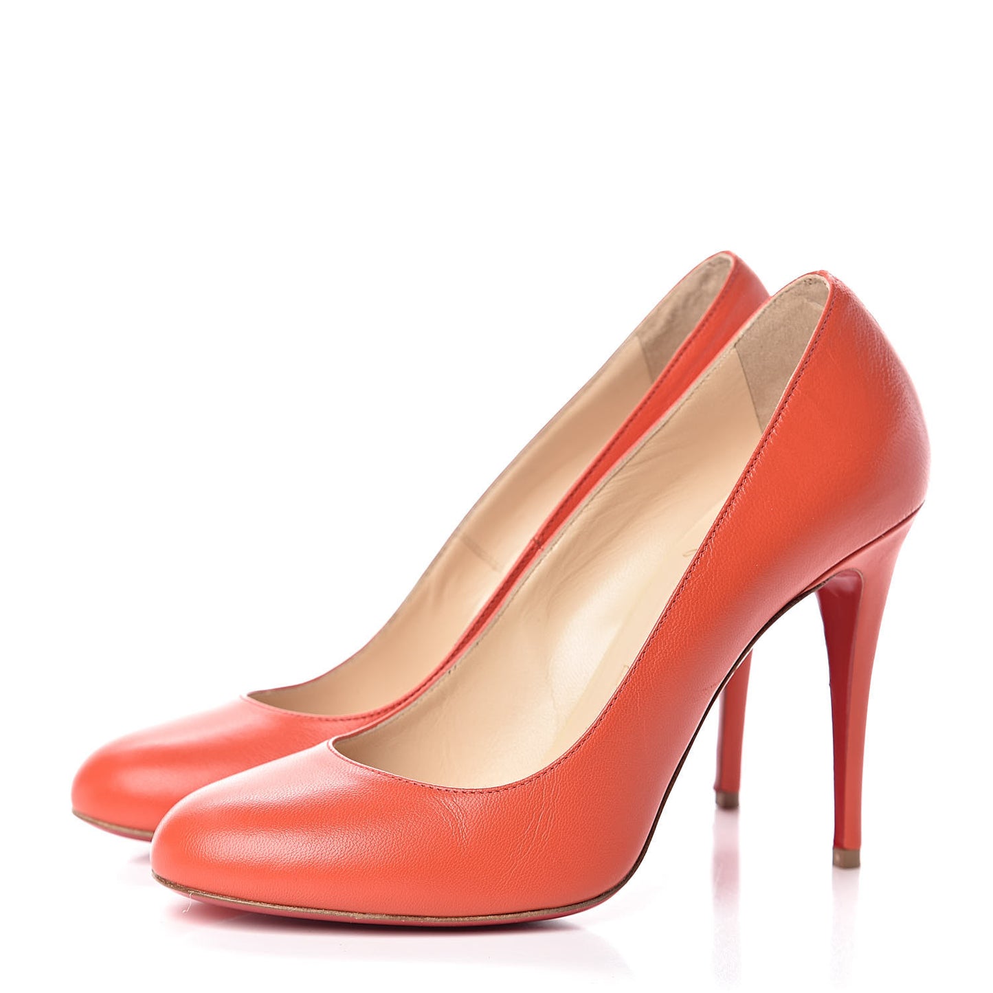 Calfskin Fifi 100 Pumps 36.5 Orange