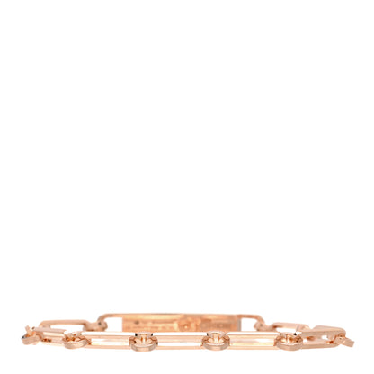 Hermes 18K Rose Gold Diamond Pave PM Kelly Chaine Bracelet ST 2 of 3